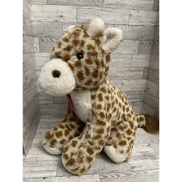 Dan Dee Giraffe 18” Inch Sitting Plush Stuffed Animal Jungle Zoo Safari Soft Toy - Picture 2 of 7